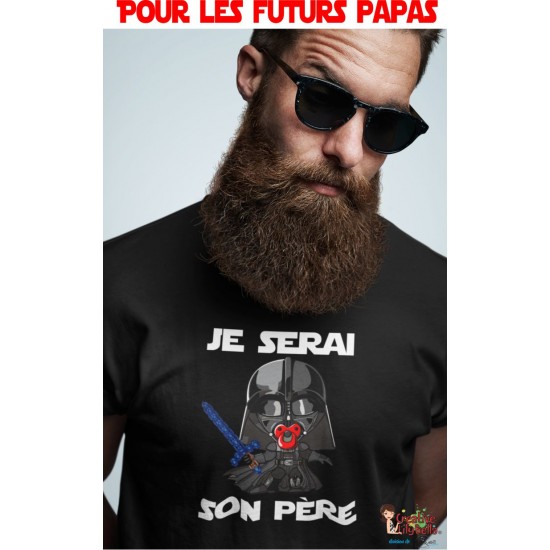 t-shirt star wars futur papa ts4248